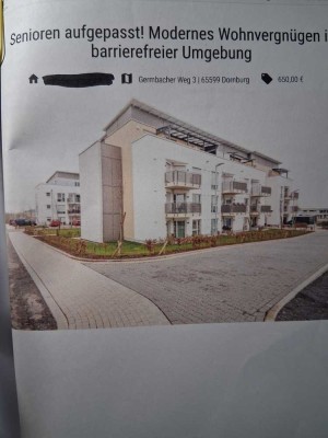 Neuwertige 2-Zimmer Wohnung mit Balkon in Dornburg (EG)