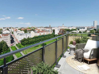 Einzigartig mit Blick über die Stadt - 4-Zimmer mit Dachterrasse