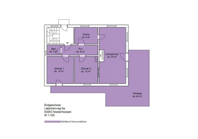 Charmante 3-Zimmer-Wohnung mit Terrasse, Garten, Garage & Keller in Riedering