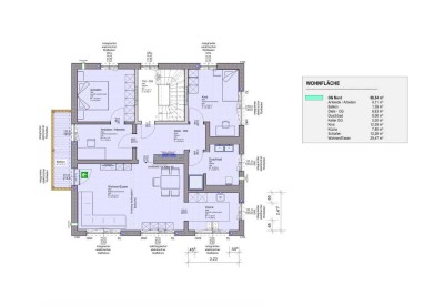 Neubau - Hochwertige 3,5-Zimmer-Wohnung 1. OG mit Balkon