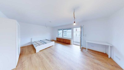 Vollmöbliertes WG-Zimmer mit Süd-Balkon am Schloss Oberschleißheim