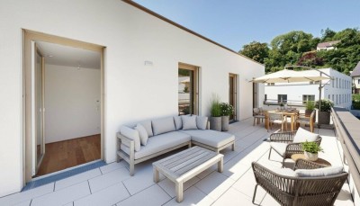 marena - Wohnen in Krems: 4-Zimmer-Wohnung mit großer Dachterrasse