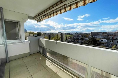 Sofort freie 2-Zimmer-Eigentumswohnung mit Westbalkon und Ausblick!