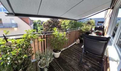 Helle, unvermietete 3,5-Zimmer Maisonette-Wohnung im 2. OG mit Balkon, 2 Bäder, Stellplatz