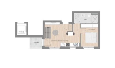 Für Singles mit Stil – 2 Zimmer voller Möglichkeiten