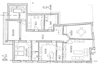 Geräumige 7-Raum-Wohnung mit Balkon und EBK in Bad Sobernheim