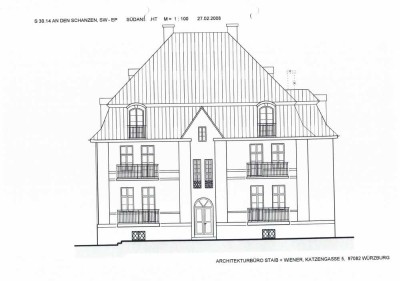 Großzügige 3-Zimmer-Wohnung in einer alten Villa mitten in Schweinfurt