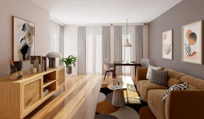 Eigentumswohnung mit Loggia und Garten