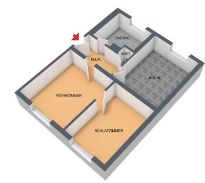 Demnächst frei! 2-Zimmer-Wohnung in Düsseldorf Rath