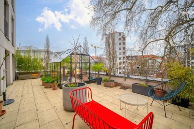 IMMOBERLIN.DE - Toplage! Faszinierende Wohnung mit Loggia, Süd- und Westterrasse im Victoria Quartie