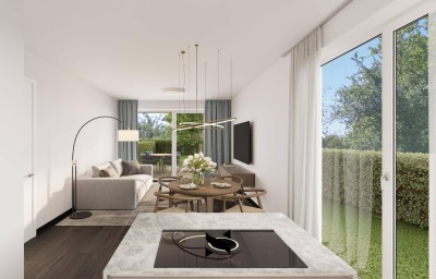 LUBÉK - Elegante Gartenwohnung (TOP01) mit rd. 57 m² in Grazer Vorstadtlage