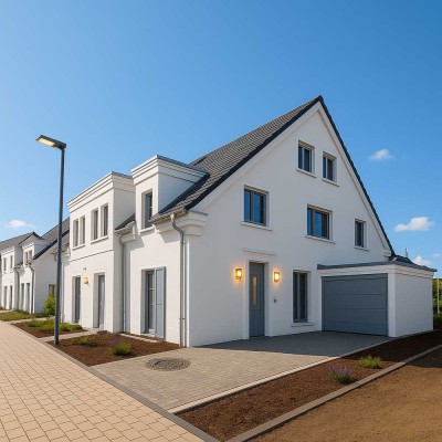 Einzug kurzfristig möglich! 174 qm große und exklusive Doppelhausvilla