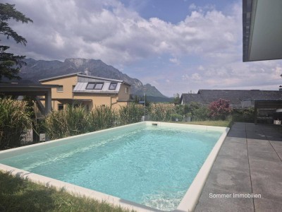 Exklusive Panorama-Gartenwohnung mit Pool Salzburg Süd/Puch