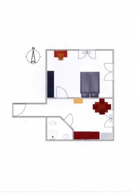 Pasing Zentrum nach Altbausanierung: Helle 2-Zimmer-Wohnung (Küche integriert) in saniertem Wohnhaus
