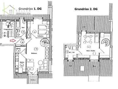FÜR SELBSTNUTZER, wunderschöne 3-R-DG-Maisonette-Whg., 2 Tageslichtbäder, TG + Außenstellplatz