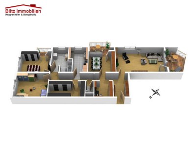 Top-Gelegenheit in Heppenheim: 4-Zimmer-ETW im sanierten Hochhaus, innen mit Potenzial!
