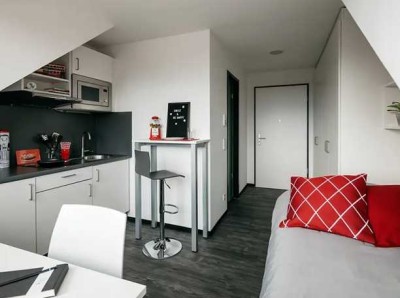 Stilvolle 1-Zimmer-Wohnung im Studentenwohnheim Yugo Leonis (Münster)