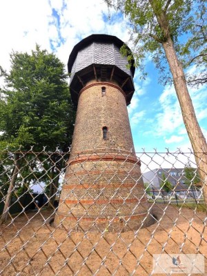 Historischer Wasserturm in Hanau mit Baugenehmigung