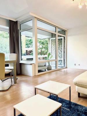 Möblierte, sonnige und ruhig gelegene 2-Zimmerwohnung mit Loggia in Marienthal