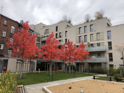 Möbliertes 1 Zimmer Apartment mit Terrasse und kleinem Garten