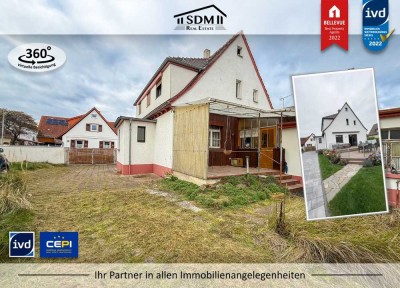 ENTFALTUNGSPOTENTIAL: Sanierungsbedürftiges Einfamilienhaus in Linkenheim