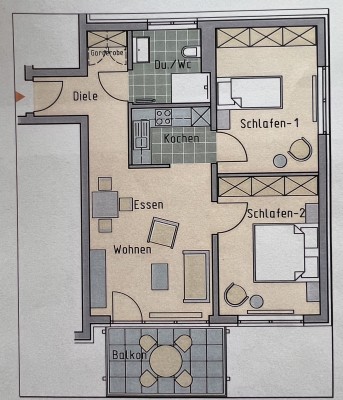 Altersgerechte Erdgeschosswohnung mit drei Zimmern in Geisenheim als Wertanlage