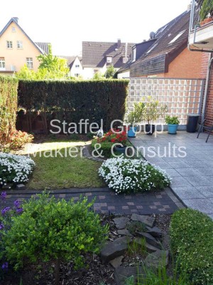 Was will man mehr! Eigene Terrasse und zu Fuß in die Stadt!