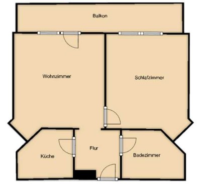 Gepflegte 2-Zimmer-Wohnung mit Balkon in Immenstadt