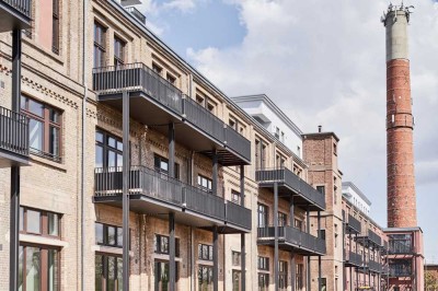 Moderne 3 Zimmer Loft-Wohnung direkt am Mainufer und Mainblick!