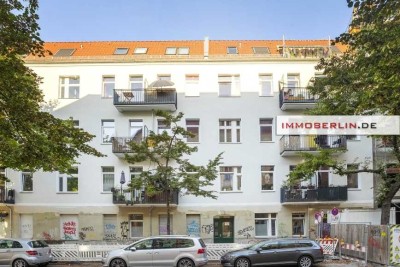 IMMOBERLIN.DE - Altbauwohnung mit Terrasse für Wohn- oder Gewerbenutzung