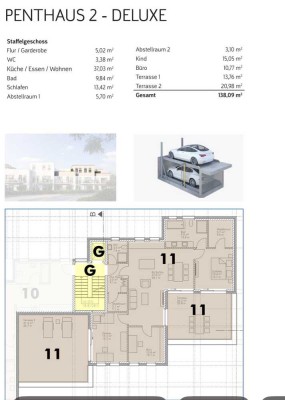 Exklusive Penthouse-Wohnung mit zwei Dachterrassen & hochwertiger Ausstattung am Steinhuder Meer