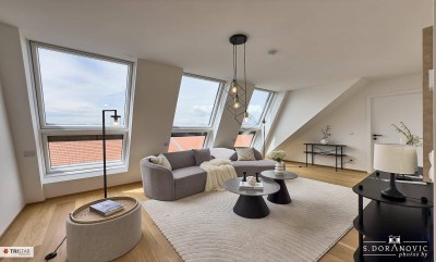 NEU! ++ NÄHE SCHÖNBRUNN ++ EXKLUSIVER DACHAUSBAU IM GRÜNDERZEITHAUS ++ BEZUGSFERTIGES EIGENTUM IN TOPLAGE – 1120 WIEN ++