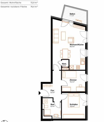 Exklusive, neuwertige 3-Zimmer-Wohnung mit Balkon und EBK in Hamburg