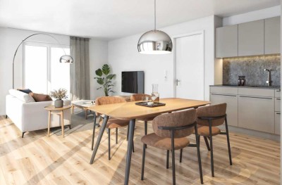 Maisonette Wohnung, 3-Zimmer mit Dachterrasse/Südausrichtung, Erstbezug