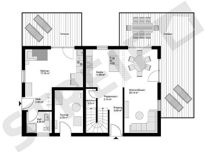 95 Jahre STREIF Haus Family mit Einliegerwohnung /KFW 40/ FF+ inkl. Grundstück exkl. Baunebenkosten