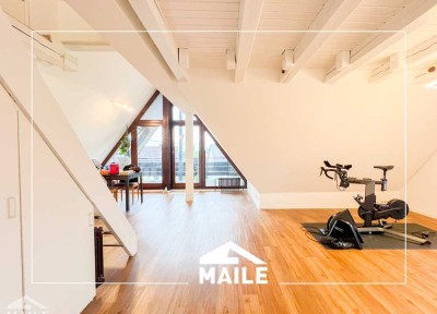 Helle 3-Zimmer-Maisonettewohnung mit EBK und sonnigem Balkon.