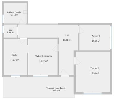 Stilvolle 3-Zimmer-Erdgeschosswohnung mit gehobener Innenausstattung mit EBK in Unterensingen
