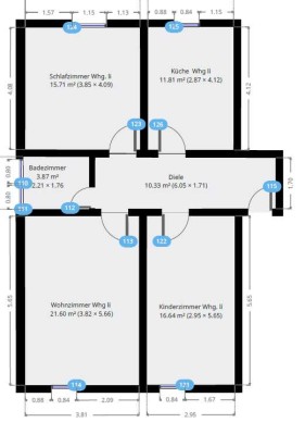 Ansprechende, sanierte 3-Zimmer-Wohnung zur Miete in Kelsterbach