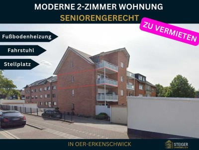 Seniorengerechtes Wohnen: 2 Zimmer mit Balkon und Fahrstuhl