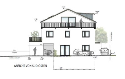Stilvolle 4-Zimmer-Penthouse-Wohnung mit 2 Dachterassen: Neubau in Essenbach