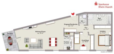 Exklusive Neubau-Eigentumswohnung zum Erstbezug, mitten in den Weinbergen