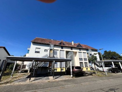 Sofort verfügbar. Helle und geräumige 2,5 Zimmerwohnung mit Gartenterrasse in Stutensee