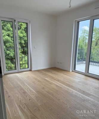 Wohnen wie im Haus - Maisonette/Penthouse-Neubau direkt am Park, sofort verfügbar