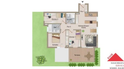 Provisionsfrei und sofort beziehbar: Mehr Platz für Ihre Bedürfnisse – Vielseitige Gartenwohnung