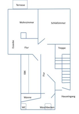 2 Zimmer-Wohnung mit Terrasse Bj. 2000