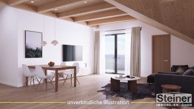 3-Zimmer-Dach-Studio-Wohnung, Kachelofen-Anschluss, LIFT  WHG-NR: A11a