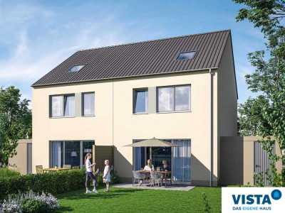 NEUBAU DHH - Neues Zuhause für Ihre Familie - energieeffiziente Massivbauweise und zwei Garagen