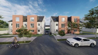 Helle 4-Zimmer Wohnung mit großer Terrasse - Neubau im Stadionviertel