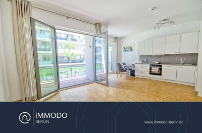 � Wohnglück Am Mendelssohn-Bartholdy-Park - helle 3 Zi Neubau Wohnung mit Balkon & Privat Garten