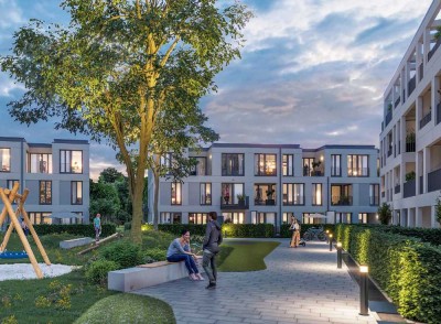 Moderner Neubau: Einzimmer-Wohnung mit Balkon